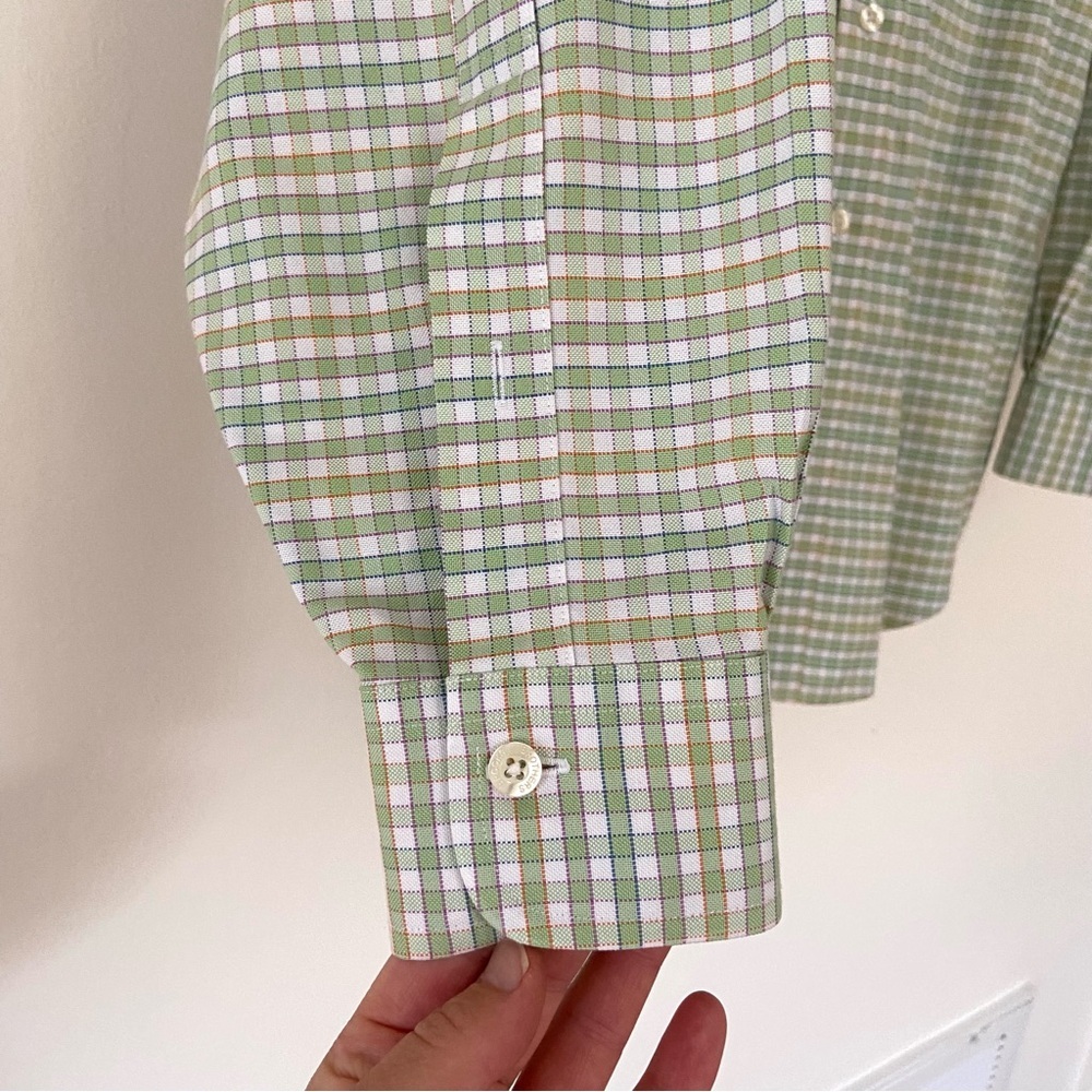 Brooks Brothers Dress Shirt Men's XL Plaid Long Sleeve Button Down Preppy Formal - Picture 5 of 14